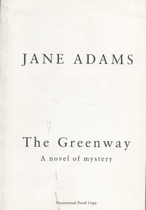 Bid Now Jane Adams The Greenway Rare Uncorrected Proof Copy 1995 Book We Combine Shipping