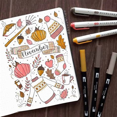 Looking For Inspirations To Decorate Your Bullet Journal For This Fall