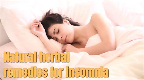 Best Natural Herbal Remedies For Insomnia Healthy Life Side Youtube