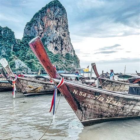 The Long Tail Boats Of Railay Beach 🏝️ Our Only Mode Of