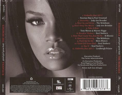 Encartes Pop Encarte Rihanna Good Girl Gone Bad The Remixes