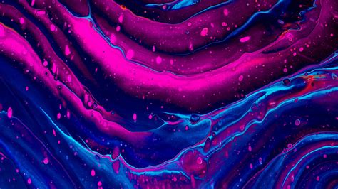 Blue Purple Liquid Digital Art Abstraction 4k 5k Hd A