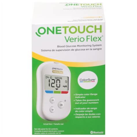 Onetouch Verio Flex Blood Glucose Monitoring Meter White Ct Fred