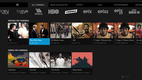 Channel lineup with tier listings. Sling TV adds Cinemax to its channel lineup