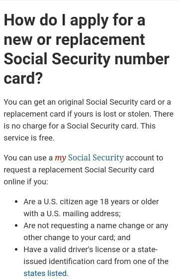 If you have never been issued a social security card, you may apply for one at no cost at a local social security office. Do I need to get a SSN card If I know my Social Security Number? - Quora