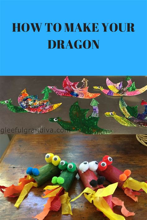 How To Make Your Dragon Gleeful Grandiva Kids Art Projects Fantasy