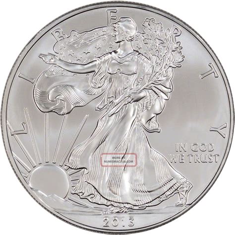 2013 W American Silver Eagle Uncirculated Collectors Burnished Coin