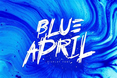 Blue April Fonts ~ Creative Market