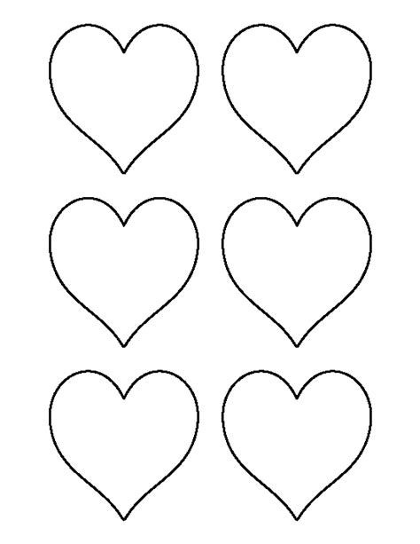 Printable 3 Inch Heart Template