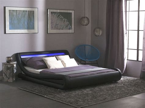 Metallbett bett steel nr 01 schwarz lackiert 90×200 cm kaufen. Bett Kunstleder schwarz 140 x 200 cm | Acheter sur Ricardo