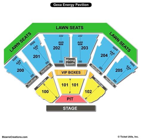 Bb T Pavilion Seating Chart With Seat Numbers Elcho Table