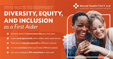 Five Ways To Support Diversity Equity And Inclusion As A First Aider
