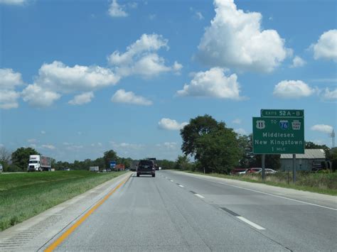 Pennsylvania Interstate 81 Northbound Cross Country Roads