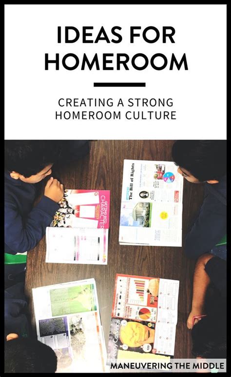Ideas For Homeroom Homeroom Middle School Classroom Management