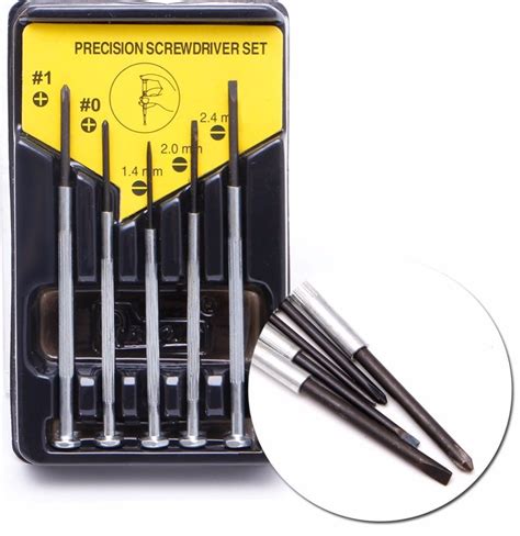 6pcs Mini Screwdriver Set With Case Precision Screwdriver Kit With 6