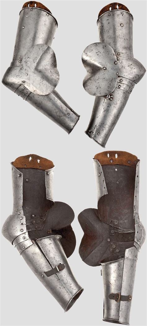 North Italian Gothic Vambraces Circa 1430 40 For The Right And The
