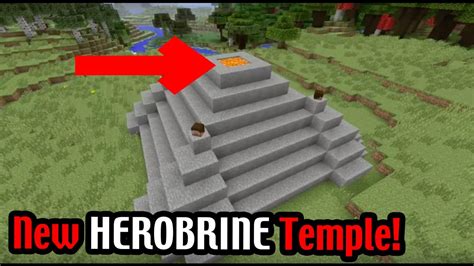 New Herobrine Temple In Minecraft Youtube
