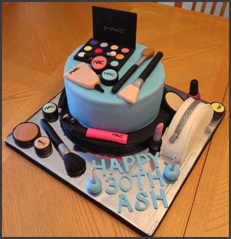 Love how smart the design of this cake turned out x nicola www.facebook.com/ohcrumbs. Mac Makeup Cake - CakeCentral.com