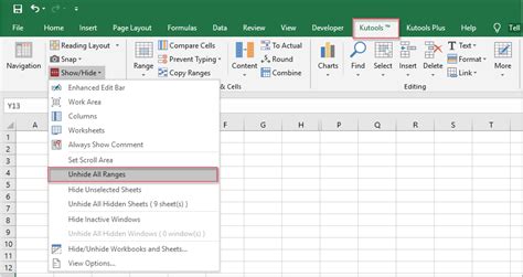 Quickly Unhide All Rows And Columns In Excel