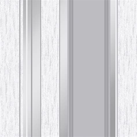 Synergy Striped Wallpaper Dove Grey Silver White Wallpaper From I