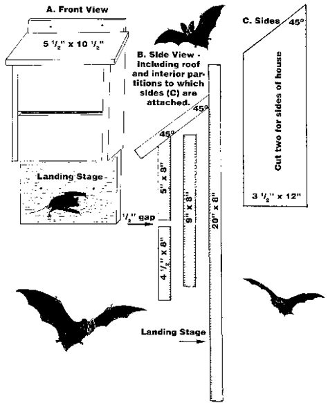 Diy Printable Bat House Plans