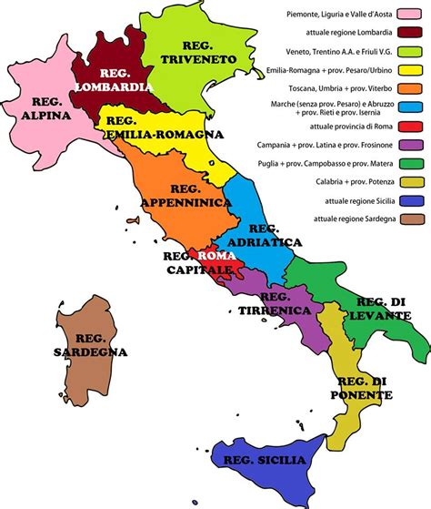 Cartina Politica Delle Regioni Ditalia Images