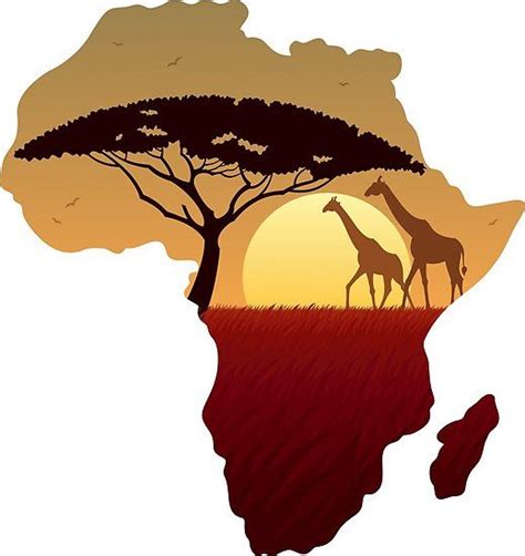 Africa Map Landscape Poster By Malchev Africa Art Africa Art Design