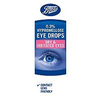 Compare prices for generic hypromellose eye drops substitutes adult: Boots Hypromellose 0.3 Eye Drops - 10ml - Boots