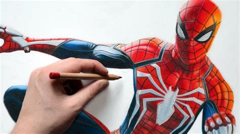 Drawing Ps4 Spider Man 2018 Youtube