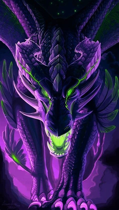 Dragon Neon Purple Green Background Wallpaper Purple And Green