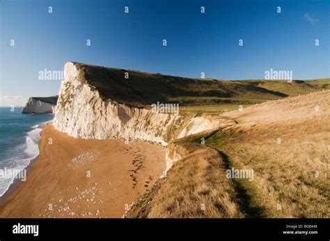 Chalk Cliffs Of Bats Head Near Durdle Door Dorset Stock Photo Alamy