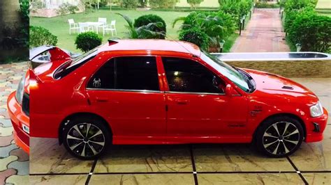 Honda city VTEC 2002 modified Orange. 