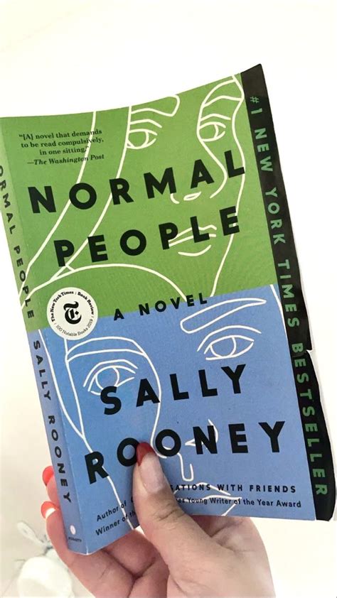 A Person Holding Up A Book About Normal People