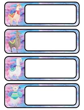 All cash app transactions must take place between users based in the same country. Name Tags and Labels-Llama and Watercolor Themed-Editable ...
