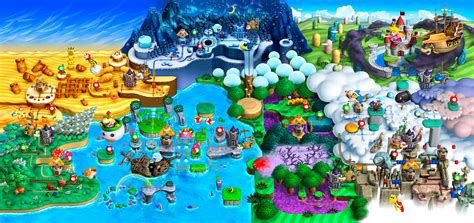 New Super Mario Bros U World Map