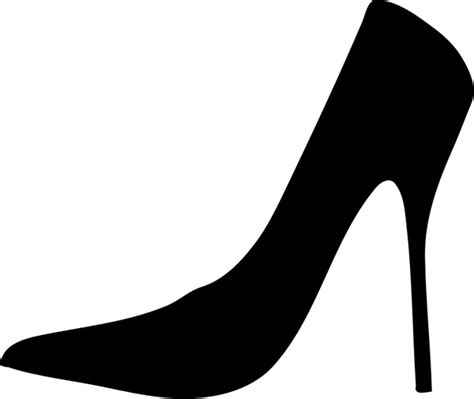Women Shoe Silhouette Free Vector In Open Office Drawing Svg Svg