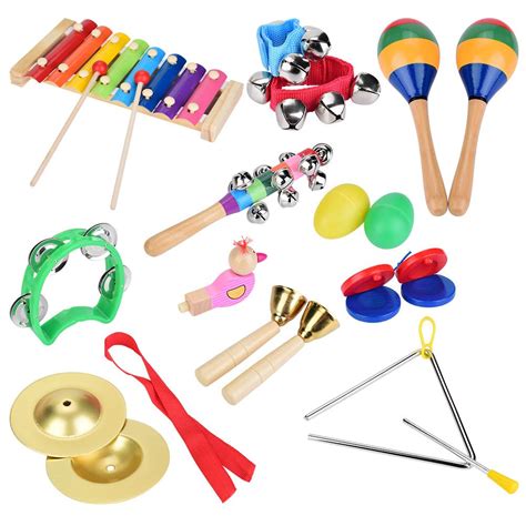 人気定番の 18 Pcs Musical Instruments Set For Toddler And Preschool Kids