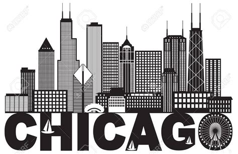 Chicago Skyline Clip Art Free Cliparts BF