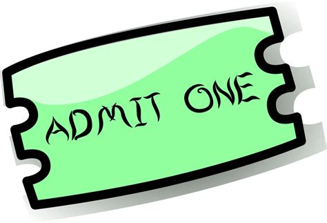 Ticket Admission Entry · Free Vector Graphic On Pixabay