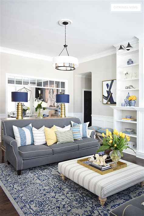 Find furniture, rugs, décor, and more. SPRING HOME TOUR WITH VIBRANT YELLOWS AND PRETTY BLUES