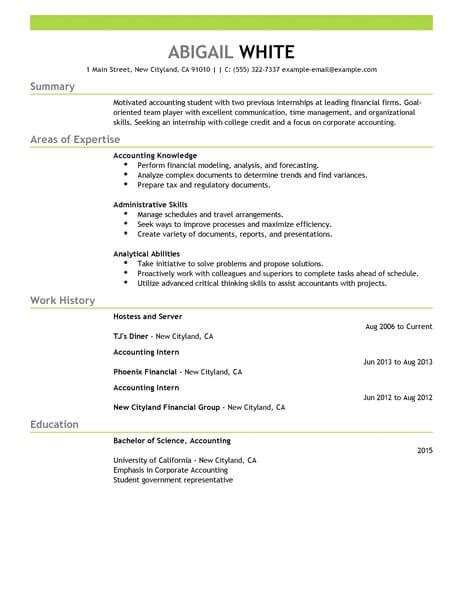Find all types of job positions or industries in our collection. Best Training Internship Resume Example | LiveCareer