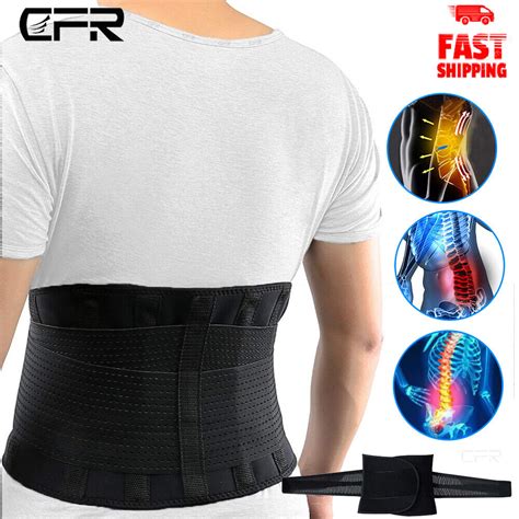 Cfr Lower Back Pain Brace Lumbar Support Waist Belt Scoliosis Work For