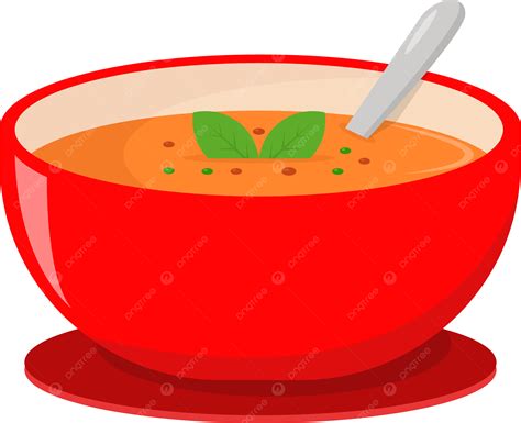 Soupe Dans L 39 Illustration Vectorielle Bol Rouge Png Soupe