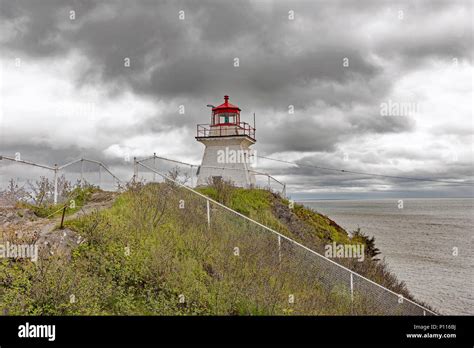 Cape Enrage Lighthouse New Brunswick Canada Views From Front And
