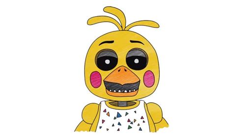 How To Draw Toy Chica With Beak My How To Draw