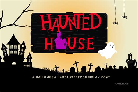 Haunted House Font By Honiiemoon · Creative Fabrica
