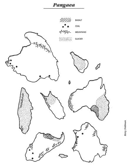 Printable Pangea Puzzle Worksheet Cut Out Sketch Coloring Page