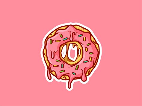 Nike drip drap on behance. Dripping Donut! | Donut drawing, Donut art, Donut logo