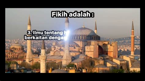 Konsep Fikih Dalam Islam Mapel Fikih Kelas X Semester Youtube