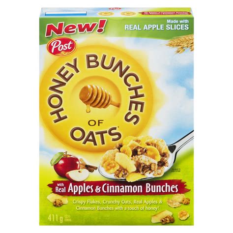Honey Bunches of Oats Cereal with Real Apples & Cinnamon Bunches 411 g ...